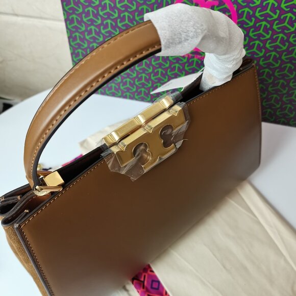 Tory Burch Eleanor Spazzolato Satchel Bag - Picture 12 of 13